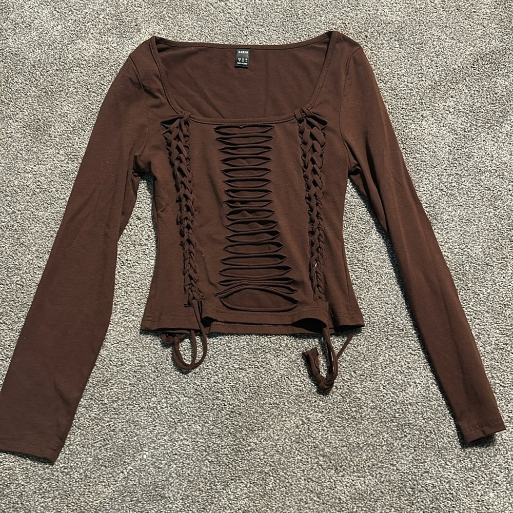SHEIN cutout top